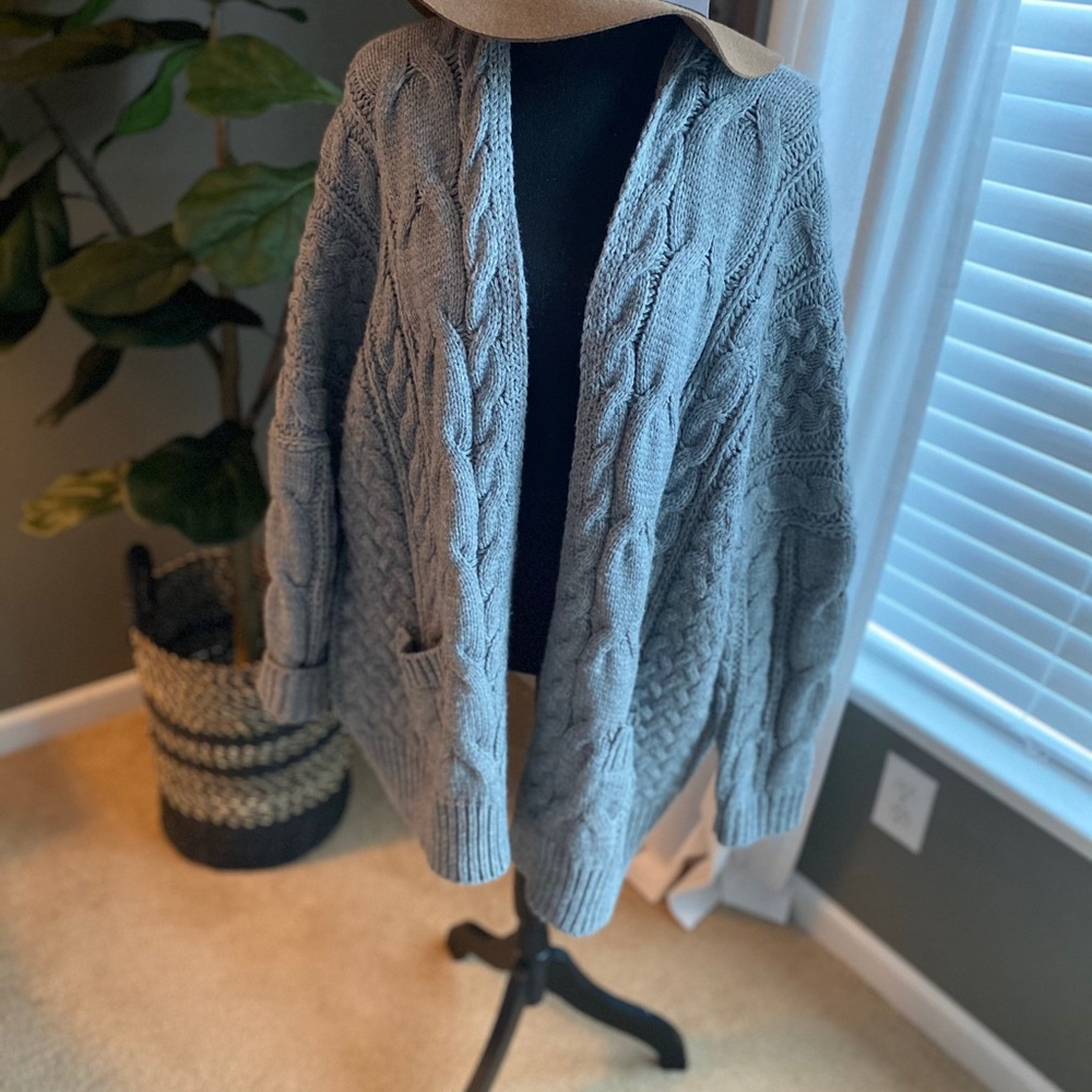 MOON & MADISON Oversized cable cardigan
